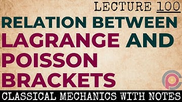 Relation between Lagrange and Poisson brackets