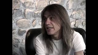 Malcolm Young Talks AC/DC, Angus Guitar Playing, Brian and Bon & Drummer Phil Rudd