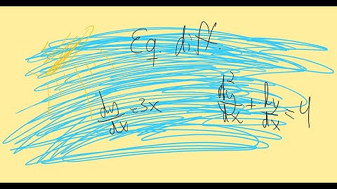 Calcul intégral : 4.1 - Équations différentielles