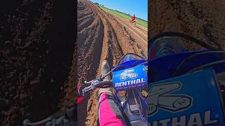 That was almost bad 😅 #mx #yamaha #yz #dirtbike #redbud #leap #jump #send #motocross