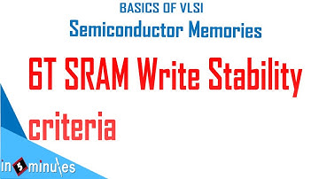 Module4_Vid8_6T SRAM Write Operation (Write stability criteria - Part 1) and Write circuit