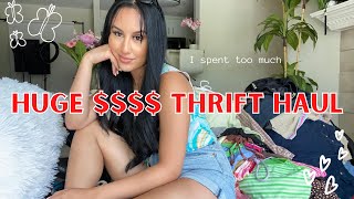 1000$ THRIFT HAUL + Try On | Y2K, Vintage Jeans, Shoe heaven, Trendy items, A LOT of $$$ SPENT