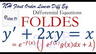 Solving First Order Nonhomogeneous Linear Differential Equations