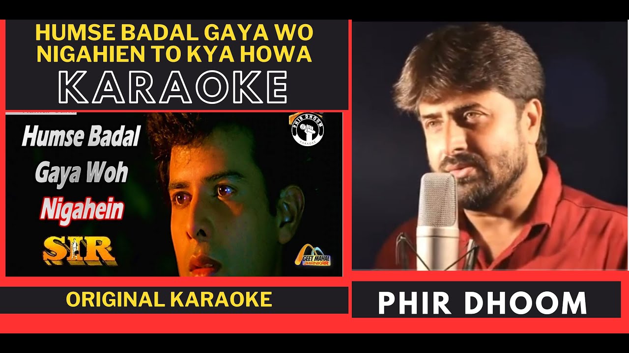 Humse Badal Gaya Wo | Karaoke | Sir | Kumar Sanu