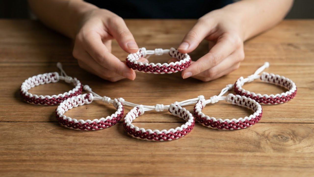 🔴Вы не поверите, как это просто! Очень стильно | Урок по изготовлению браслета в технике макраме ...