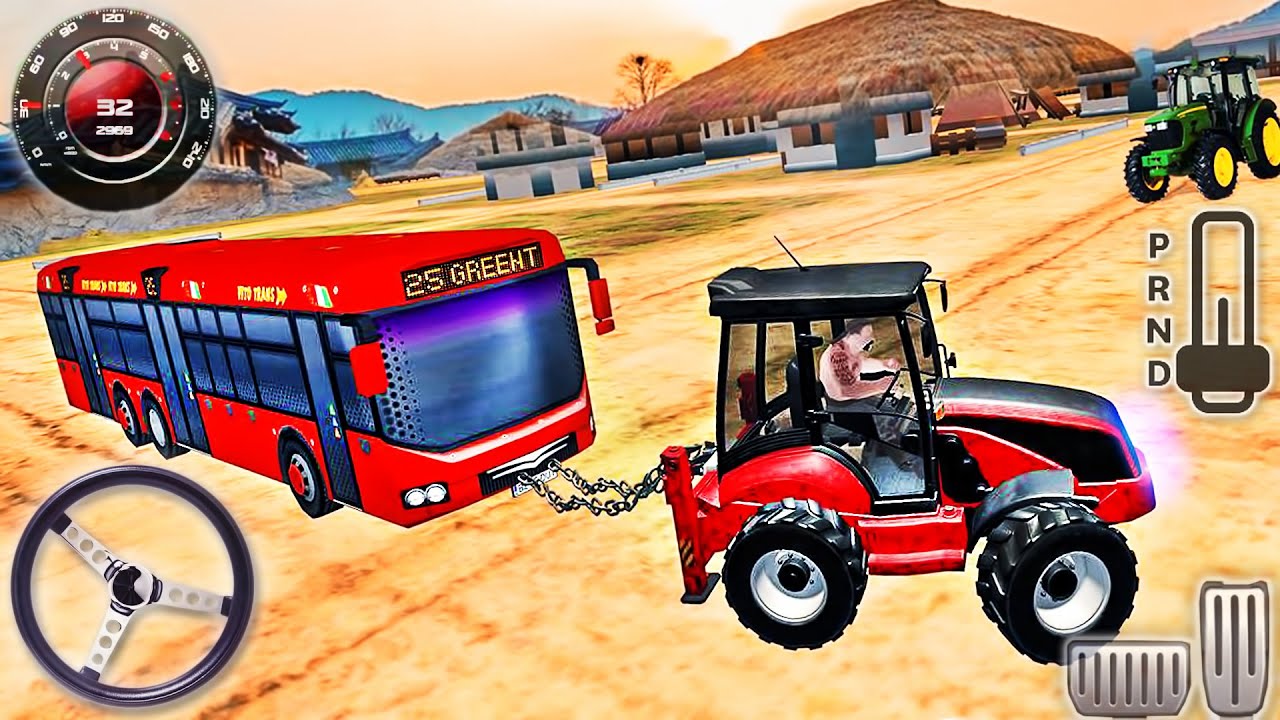 Tractor Tow Heavy Duty Vehicles Pull Simulator - Android GamePlay