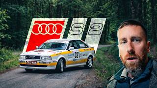 Une Audi S2 de rallye, c'est pas très courant !