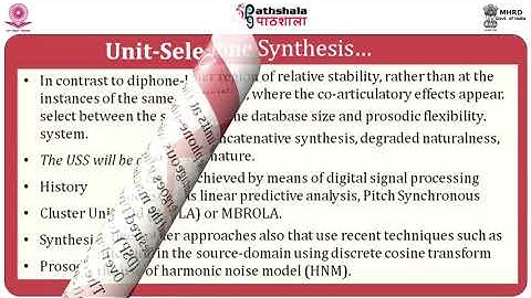 Concatenative Speech Synthesis