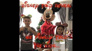 Disneyland Paris surprise trip reveal...We finally told the kids!