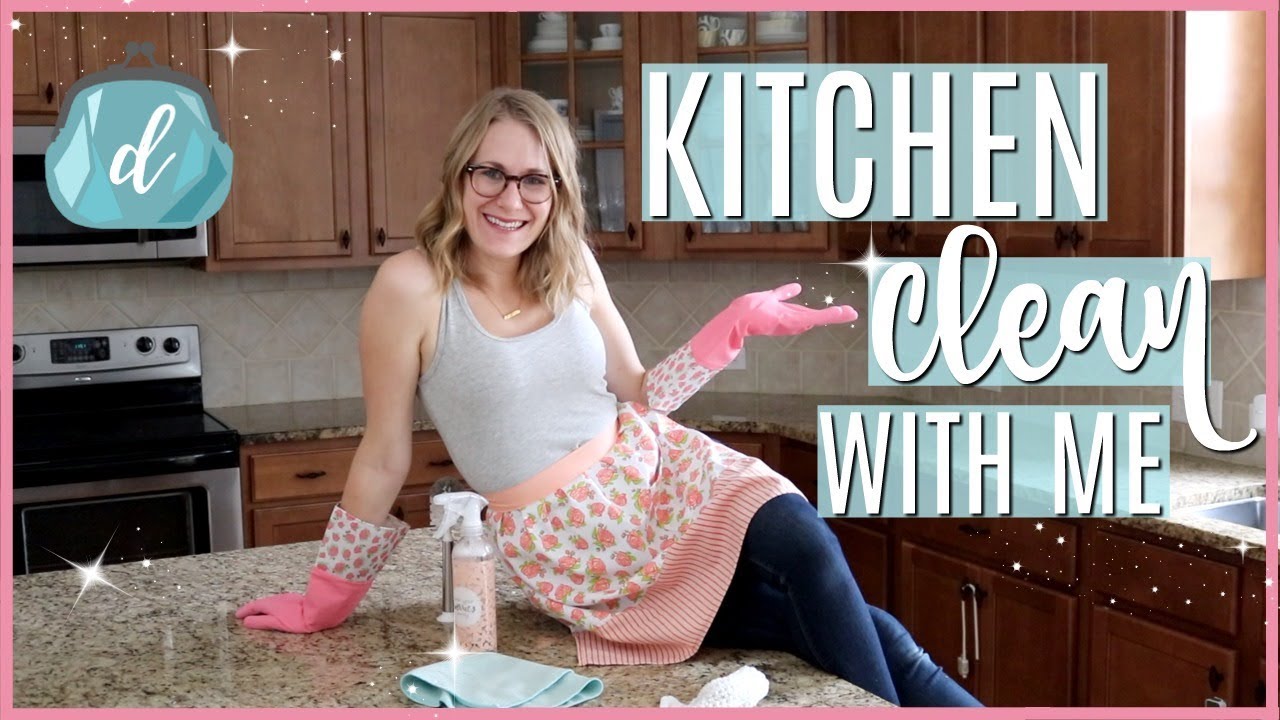KITCHEN CLEAN WITH ME! 💕 $1 Tips & Deep Cleaning Motivation 2018 - YouTube