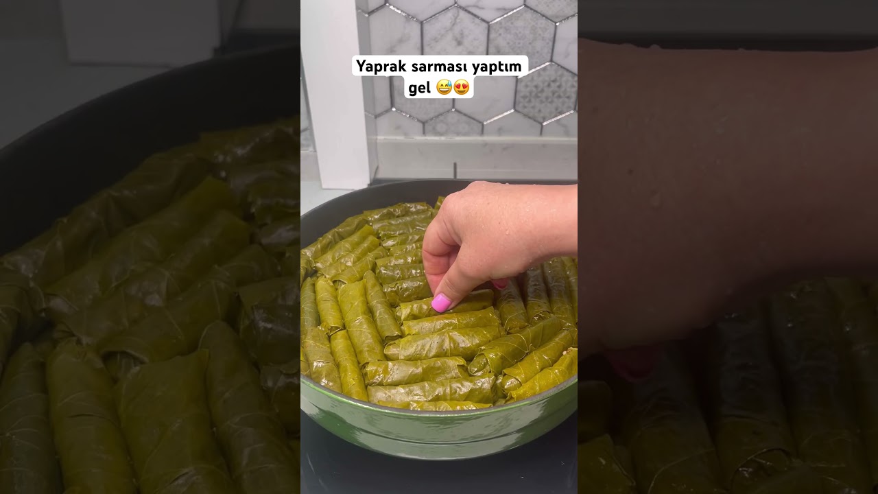 Yaprak sarmasını böyle deneyin????, tarifi yorumda. #pratiktarifler #yemektarifleri #yemek #recipe