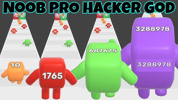 Level up numbers lv1-lv120 in NOOB VS PRO VS HACKER VS GOD @playgame24dia