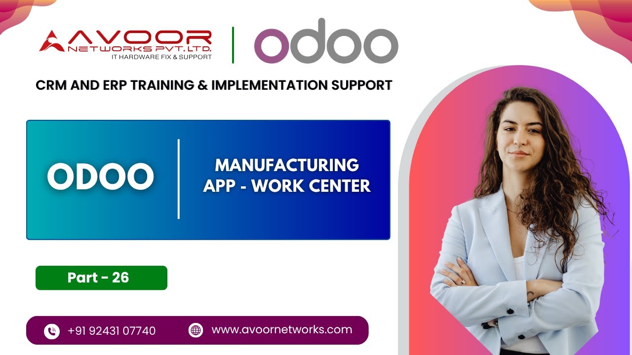 Odoo Manufacturing – Work Centers Explained | Part 2 - YouTube
