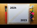 Easy new year painting ideas for beginners step by step happy new year drawing easy painting