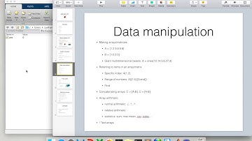 Matlab Introduction - Overview
