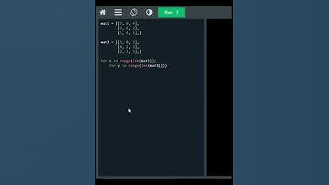Python Penjumlahan Matriks