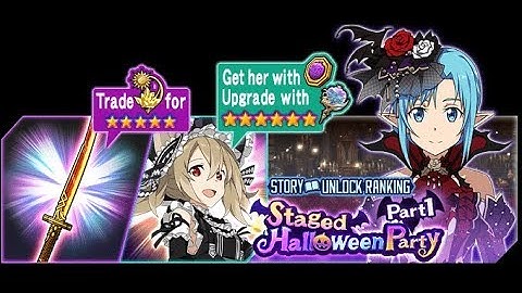 Sword Art Online Memory Defrag - Staged Halloween Party Part 1 event full story