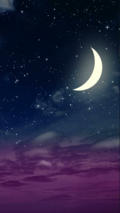 Pemandangan Rembulan Indah di Malam Hari #short