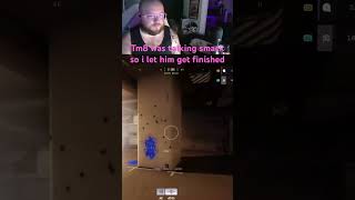 He started the match smack talkin us so i let him get finished…