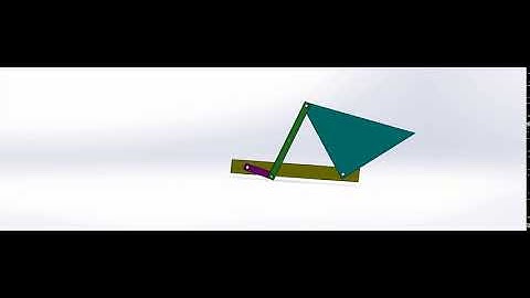 Solidworks simulation for 4 bar link mechanism