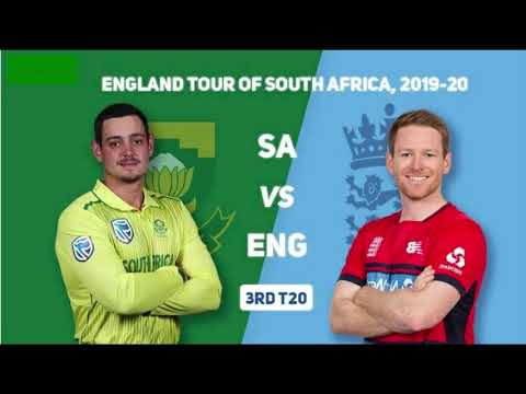 South Africa vs England 3rd T20I Live Cricket Match 2020