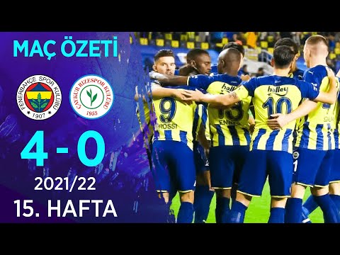 Fenerbahçe 4-0 Çaykur Rizespor MAÇ ÖZETİ | 15. Hafta - 2021/22