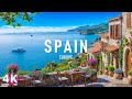 Spain 4K - Exploring the Rich Culture, Stunning Coastlines, and Vibrant Cities With Relaxing Music