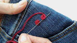 ✨ These 3 Embroidery Ideas Turn Plain Jeans Into Something Special