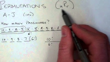 Permutations--Simple nPr Sample Problem