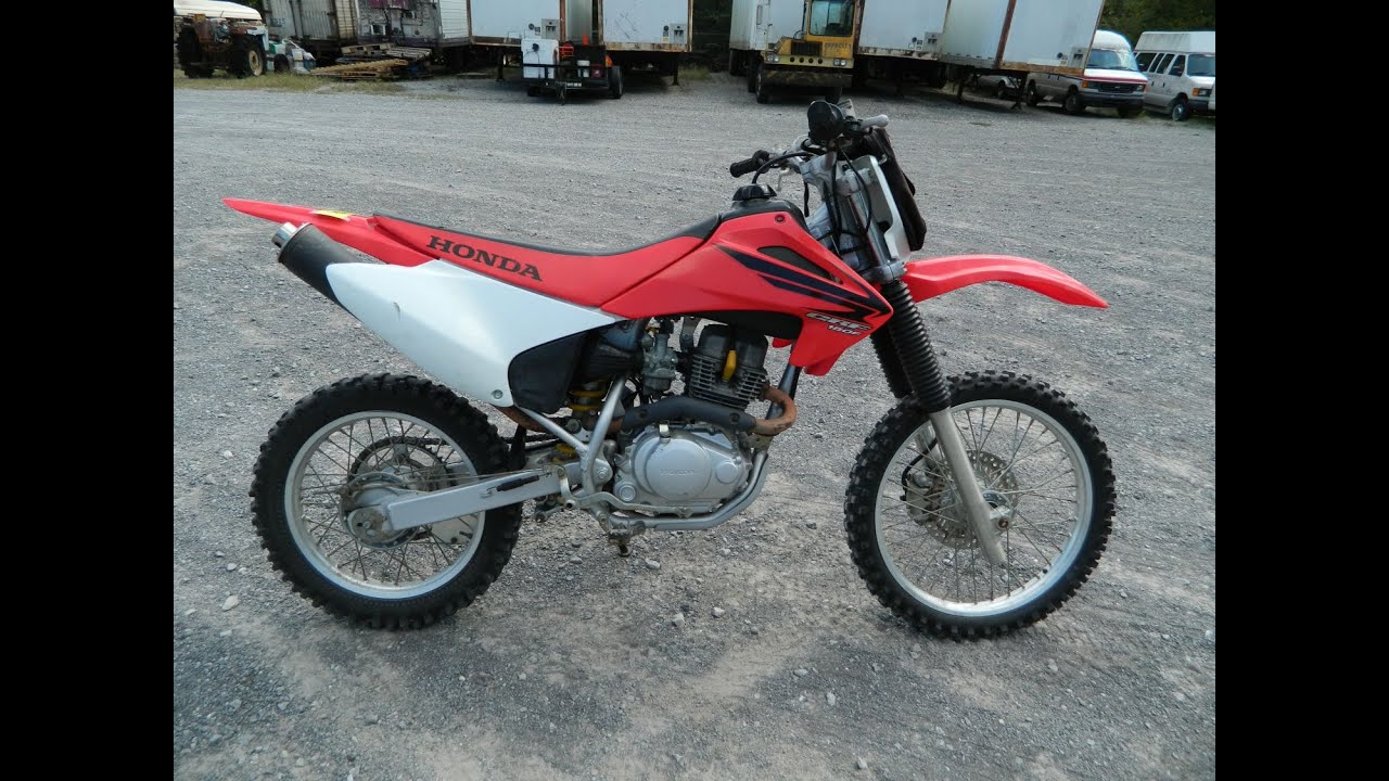 12/13/14 AUCTION - 2007 Honda CRF150F dirt bike, 150cc - YouTube