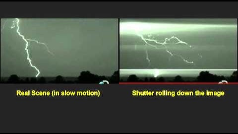Rolling Shutter Capturing Lightning - Explained