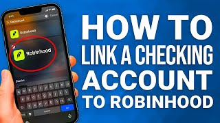 How To Link Your Checking Account To Robinhood Fast &amp; Easy!