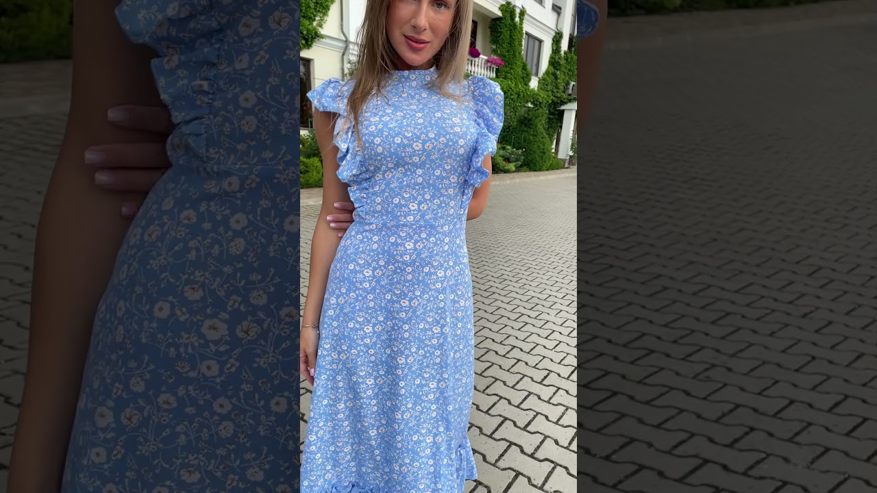 Платье Женское С Длинным Рукавом Штапель фото 11