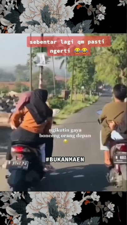 Video lucu saat naik motor, ngejek cewek naik motor bikin ngakak #shorts