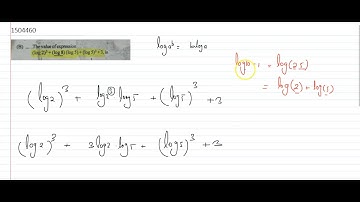 the value of expression `(log2)^3+(log8)(log5)+(log5)^3+3, ` is