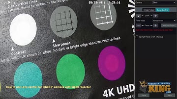 Tutorial: How to use Lens control for Sibell IP camera with Sibell recorder