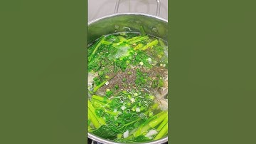 Canh cá rô cải ngọt.