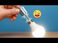 Don't Use My Mind! You Know This Secret to Turn On Led Bulb? | Generate Electricity Experiment