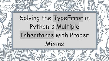 Solving the TypeError in Python