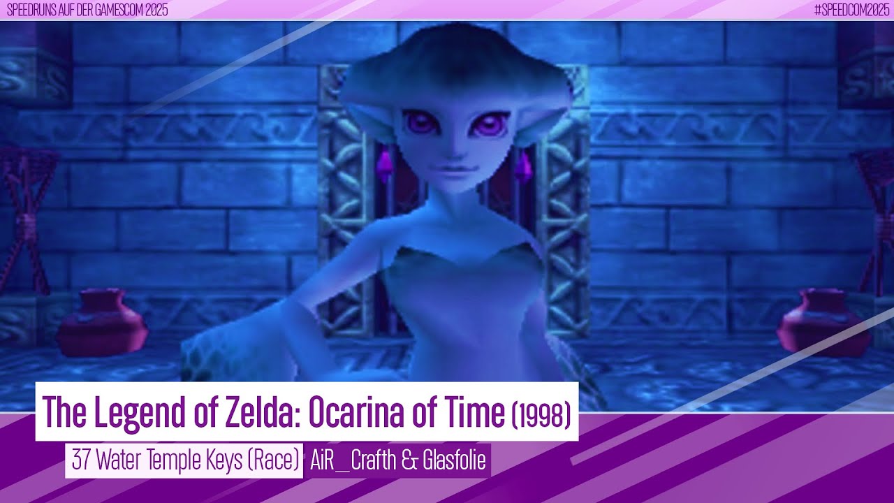 Speedruns auf der gamescom 2025 | The Legend of Zelda: OoT (37 Water Temple Keys) von AiR_Crafth