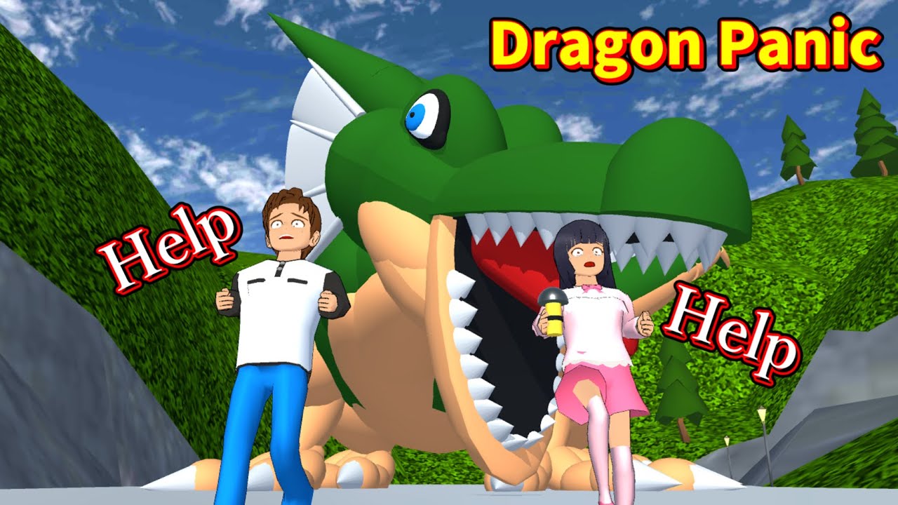 The dragon-controlling Aida siblings/ドラゴンを操る会田兄妹【SAKURA School Simulator】