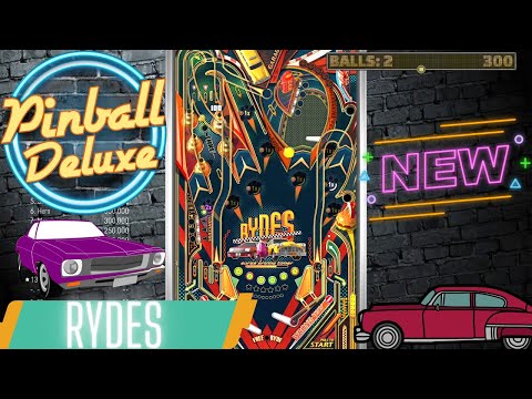 Pinball Deluxe Reloaded : Rydes | NEW table Gameplay & Commentary (PC)