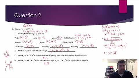 Unit 4 Quadratics Test Review