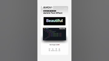 Aurora Text Effect in HTML & CSS | Beautiful Gradient Animation 🌈✨ #htmlcss #learncoding