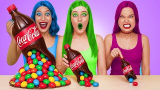 BIG, MEDIUM AND SMALL PLATE CHALLENGE || Last To Stop Wins! Giant VS Tiny Food by Yay Time! FUN
