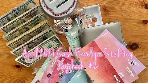 $1,400 April 2021 Paycheck 2 Cash Envelope Stuffing | $7K SAVED