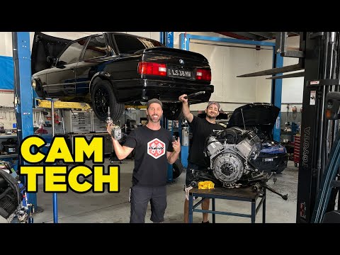 CAM INSTALL tech on our LS powered BMW