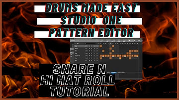 Trap Hip Hop Drums made Easy, Studio One Pattern Editor !