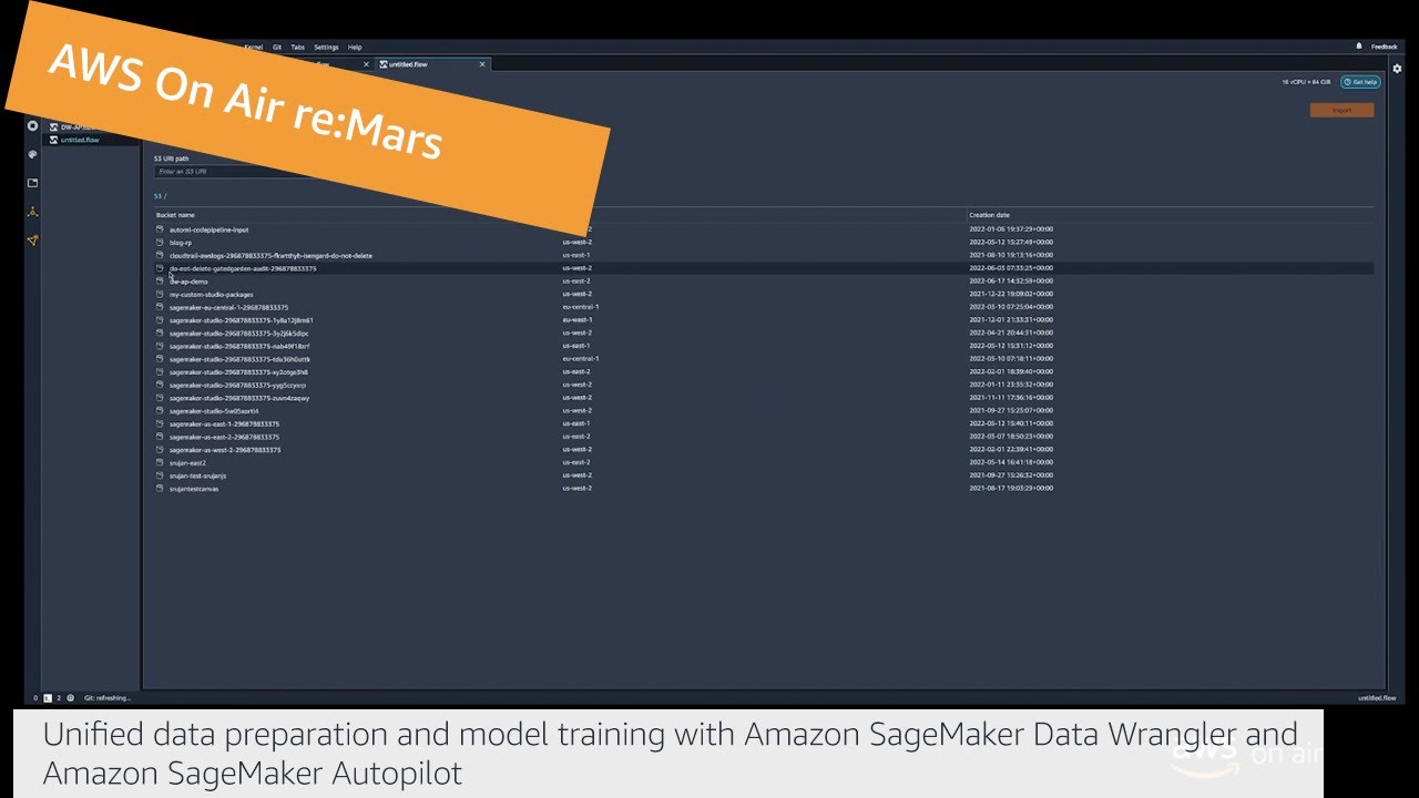 Unified Data Prep and Model Training with SageMaker Data Wrangler and  Amazon SageMaker Autopilot - YouTube