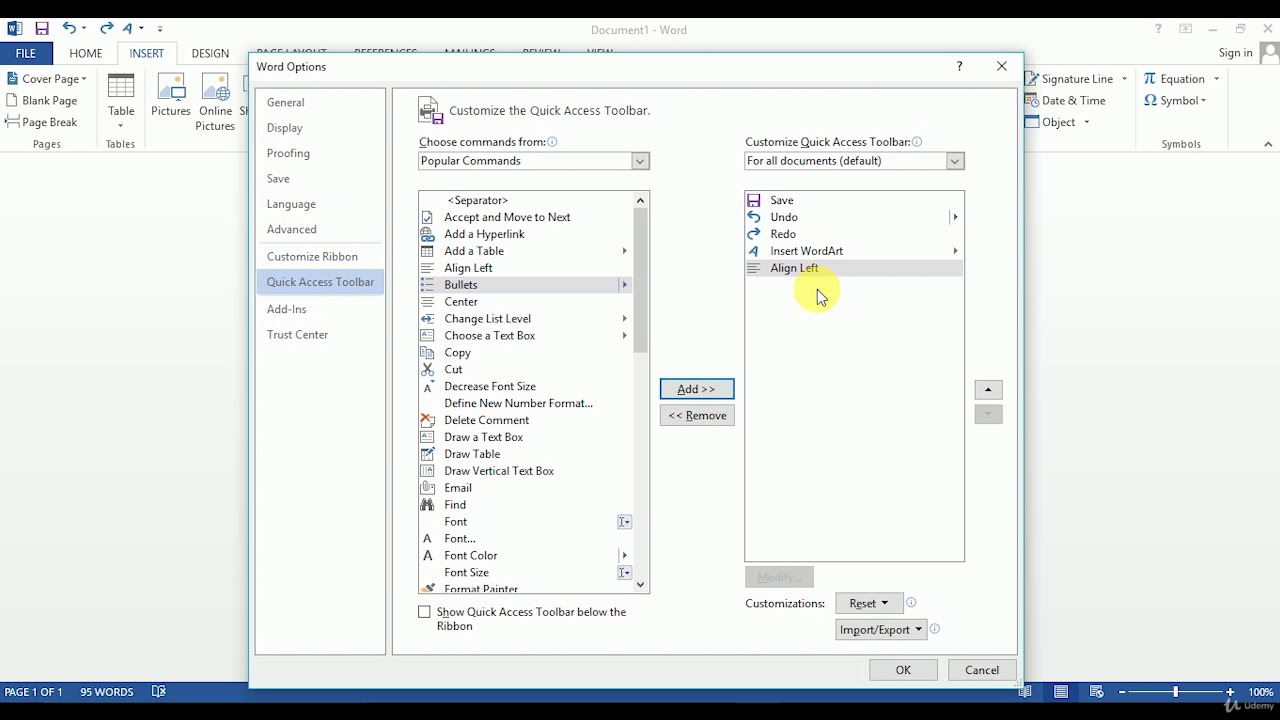 Quick Access toolbar - Microsoft Word Tips And Tricks - YouTube
